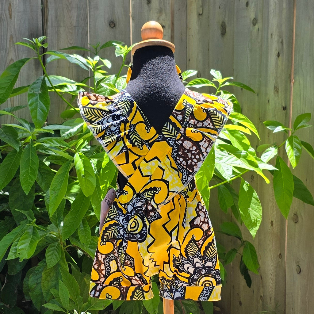 Yellow Floral Romper