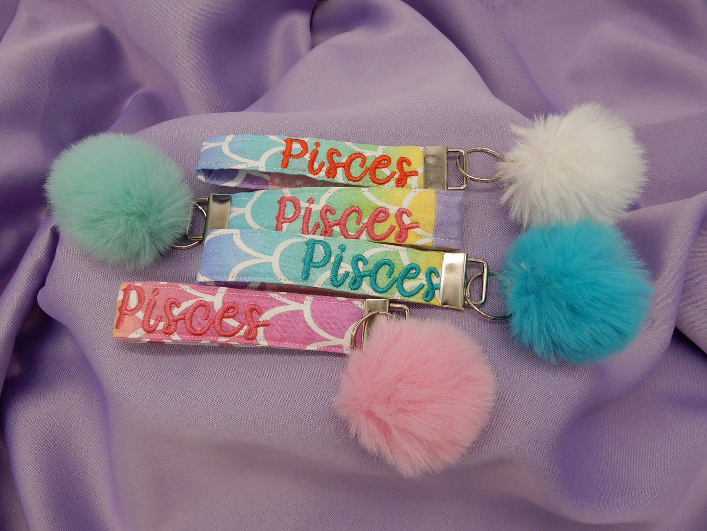 Pisces Zodiac Key Fobs