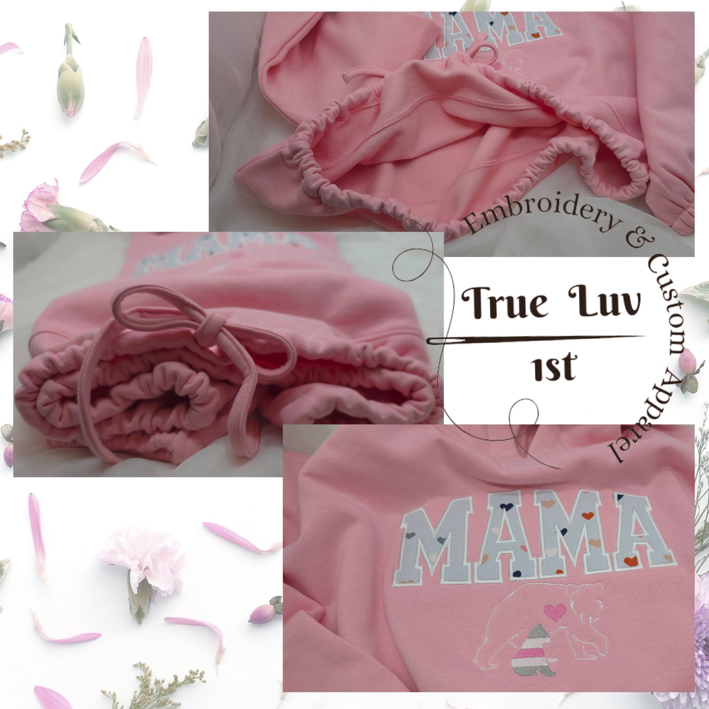 MAMA Bear Crop Top Hoodie