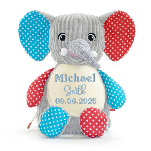 Sensory Elephant with Name and Birthday