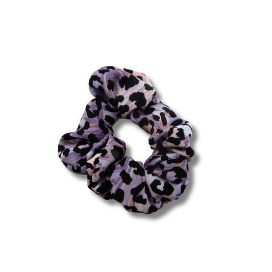 Cheetah Purple Scrunchie-small