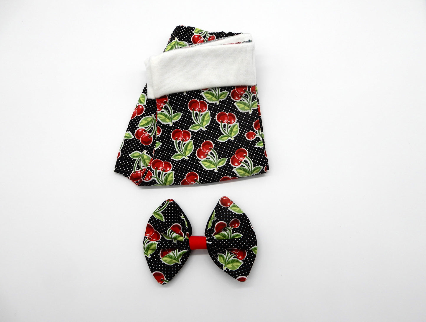 Cherry Harlem Pants with Hair Accessory