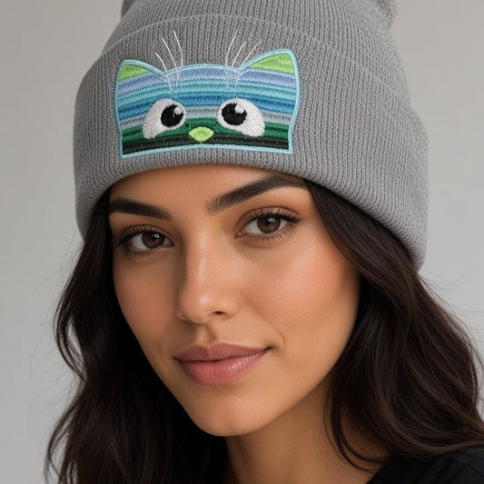 Blue Kitten Beanie
